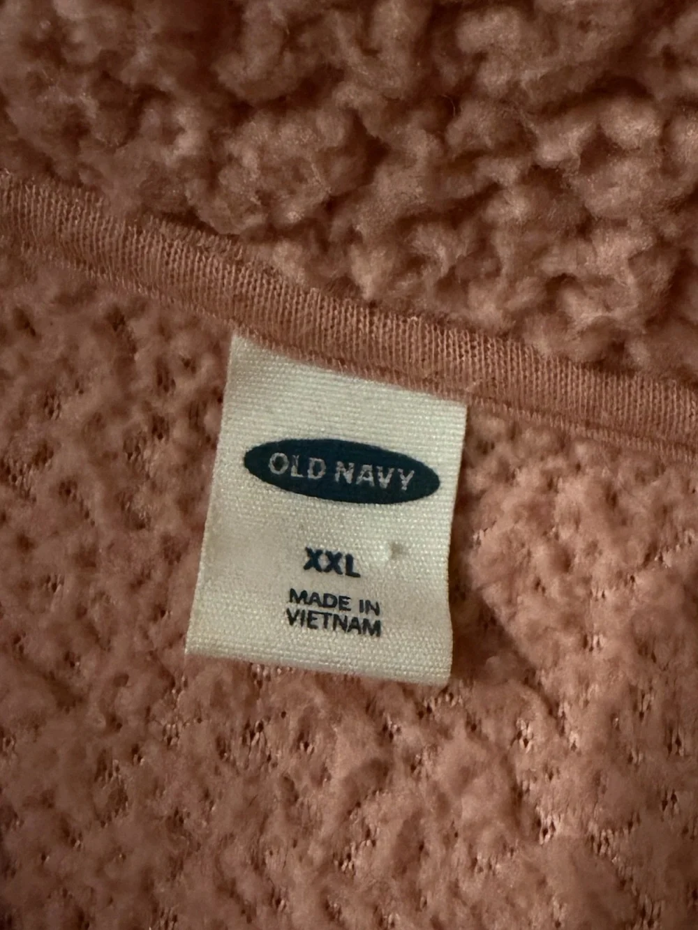 Old Navy Half-Zip Sherpa Pullover | Dusty Rose | Previously Loved